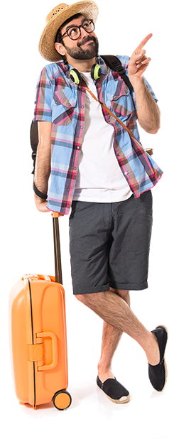 Traveler with Luggage